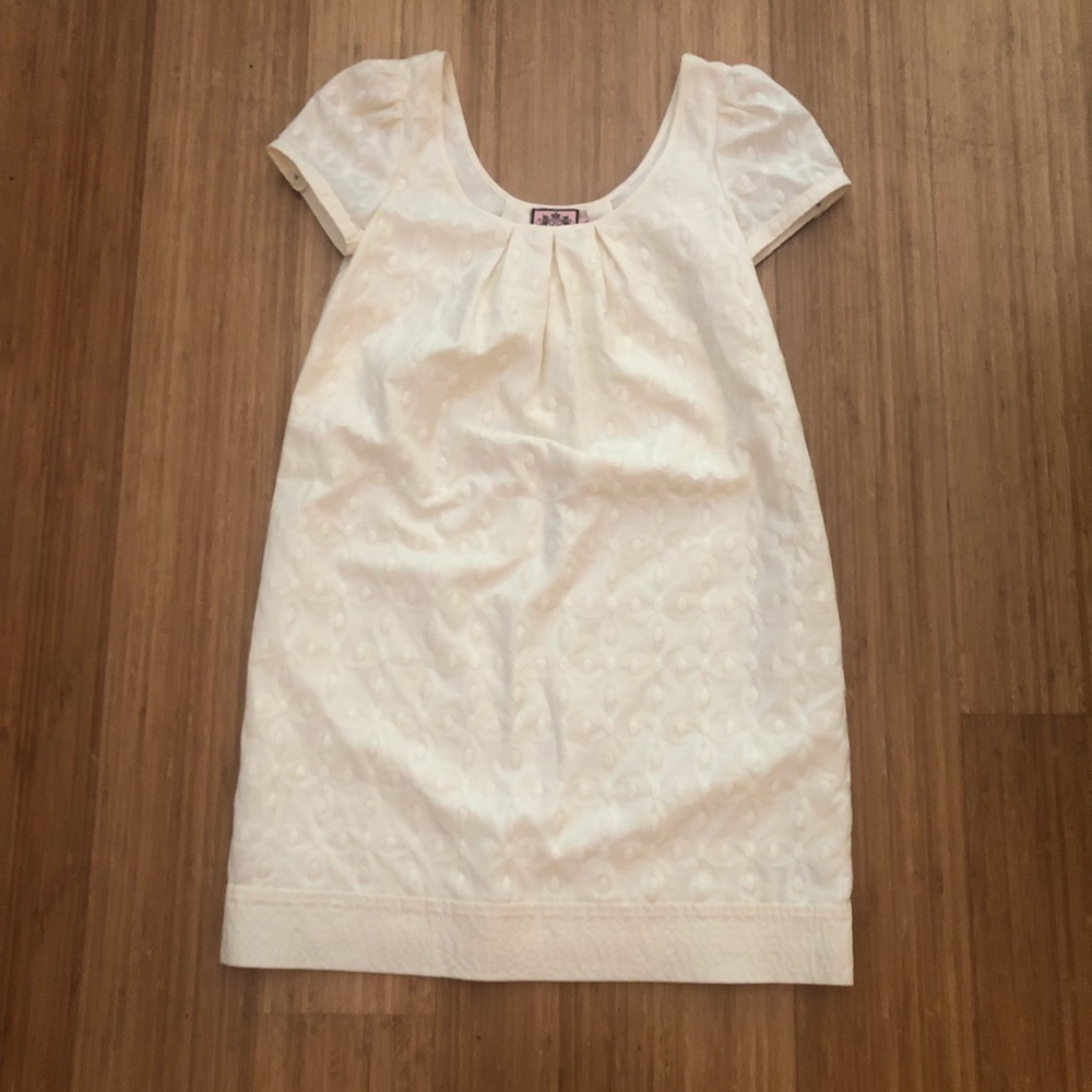 Off-White Embroidered Juicy Couture Dress